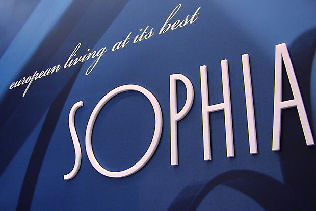 Corporate condo and home sales presentation centre office sign systems, las vegas designer made by Art Signs Company