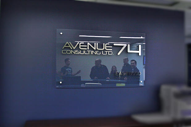 office sign for LOGO PRINT company