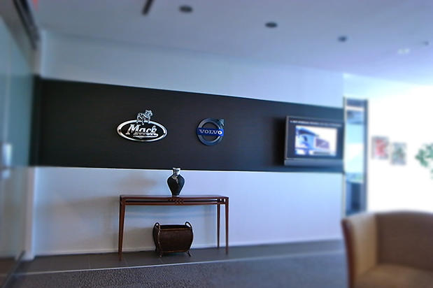 Office Signs 3d, corporate wall 3d signs made for VOLVO and Mack