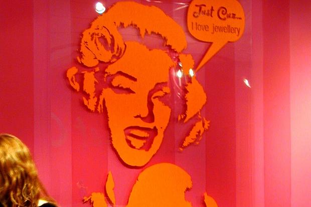 Marilyn Monroe Art on clear acrylic
