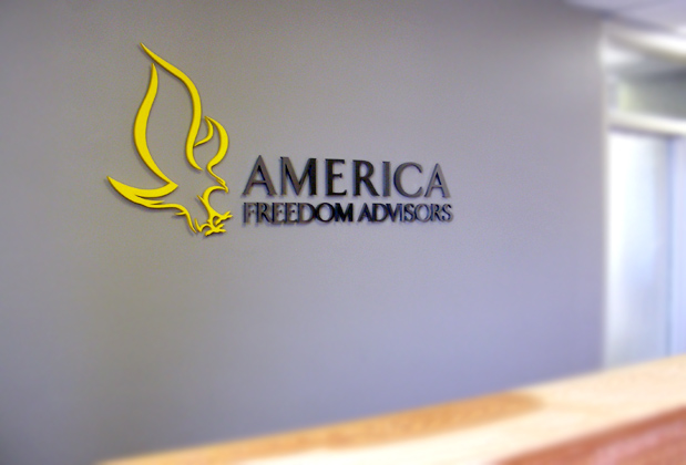 Corporate logo sign with brushed metal finish to match stainless steel look, waiting area wall installation