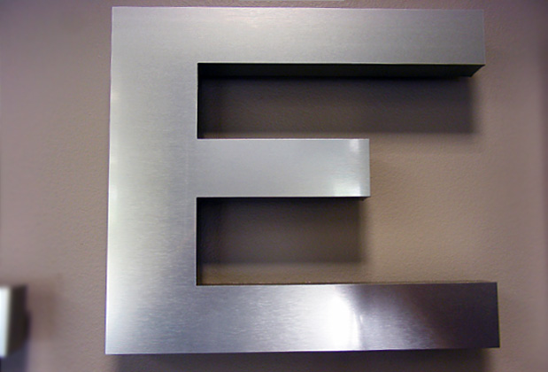 art signs office signage 3d metal sign installed in corporate office of Health agency Canada