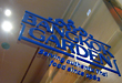 3d SIGNS, wall sign, metal signage system, installed on the wall
