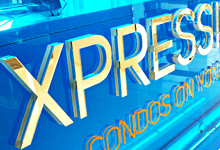 Xpression Condominium and Sales Center Signs