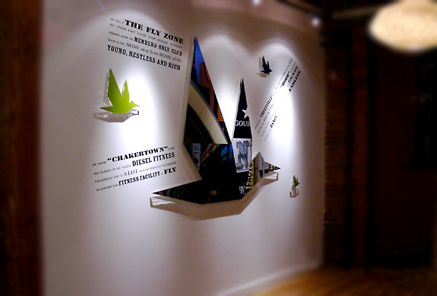 art signs office signage 3d metal sign installed in corporate office of Health agency Canada