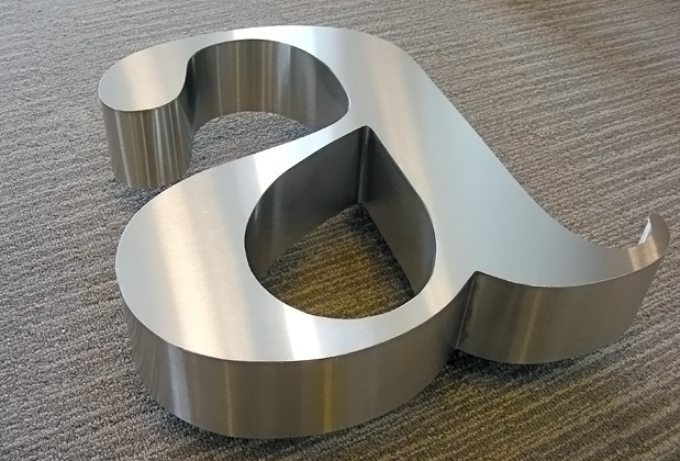 art signs office signage 3d metal sign installed in corporate office of Health agency Canada