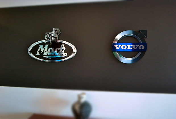 Office signs VOLVO signs and Mack Signs, carefully crafted signs and 3d signs , custom design office spaces enrich your visibility