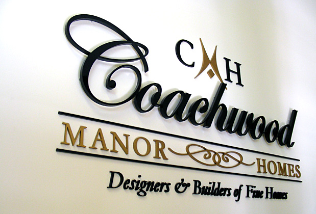 art signs office signage 3d metal sign installed in corporate office of Health agency Canada