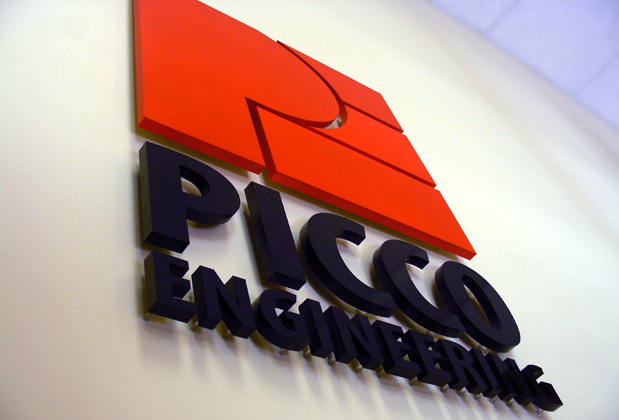 art signs office signage 3d metal sign installed in corporate office of Health agency Canada