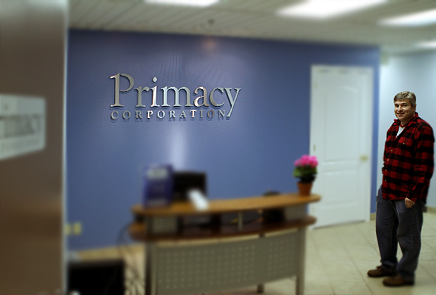 mirror mirror office 3d sign for Soft com Inc.- Email and Web Hosting services, Also myhosting.com, mail2web.com