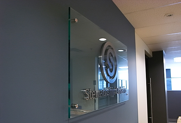  3d office signs for corporate office Cansource Inc. located at 399 Durie Street, 416.937.2804 mirror mirror office